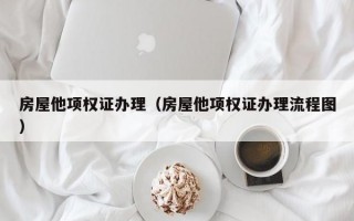 房屋他项权证办理（房屋他项权证办理流程图）